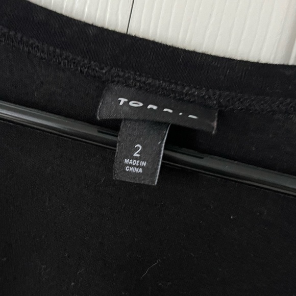 Torrid Plaid Feather Light Slub Raglan Tee 3/4 Sleeves Size 2 - Picture 2 of 6